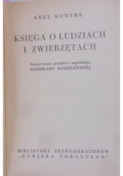 Księga o ludziach i zwierzętach, 1948r.