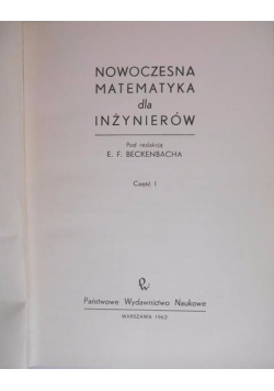 Nowoczesna matematyka dla inżynierów, t.II