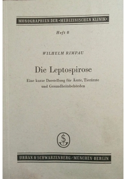 Die Leptospirose, 1950 r.