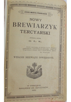 Brewiarzyk Tercyaarski, 1906 r.