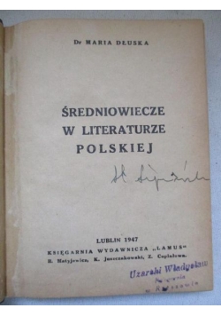 Średniowiecze w literaturze polskiej