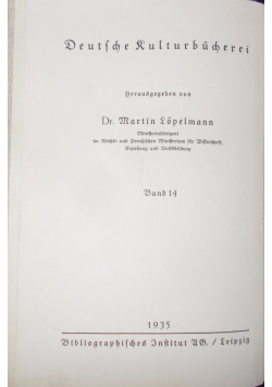 Deutsche Rulturbucherei, 1935 r.