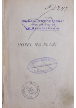 Hotel na plaży, 1927 r.