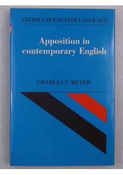 Apposition in Contemporary English
