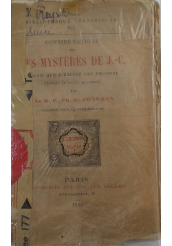 Es Mysteres De J. - C. , 1882 r.