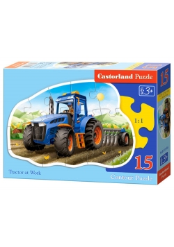 Puzzle 15 Konturowe Tractor at Work