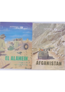 Najwieksze bitwy XX wieku , El Alamein/ Afganistan