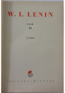 Lenin dzieła, tom 14, 1949 r.