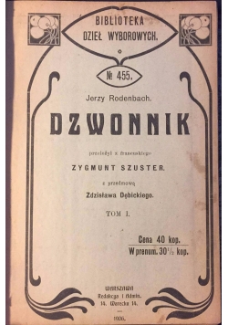 Dzwonnik Tom I, 1906 r.