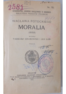 Moralia, 1916 r.