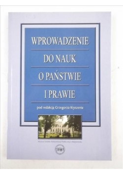 Wprowadzenie do nauk o państwie i prawie
