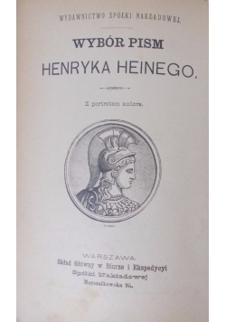 Wybór pism Henryka Heinego, 1889 r.