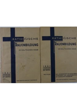 Katholische rauenbildung, 1937 r.