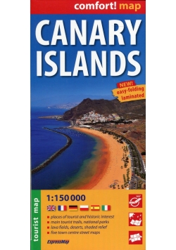 Wyspy Kanaryjskie Canary Islands comfort! map laminowana mapa turystyczna 1:150 000