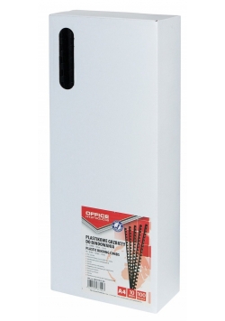 Plastikowe grzbiety do bindowania A4 10mm 100 sztuk czarne