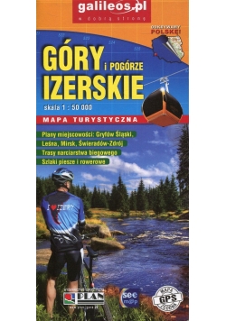 Góry i Pogórze Izerskie Mapa turystyczna 1:50 000