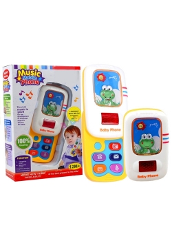 Telefon edukacyjny dla maluszka telefonik z żabką