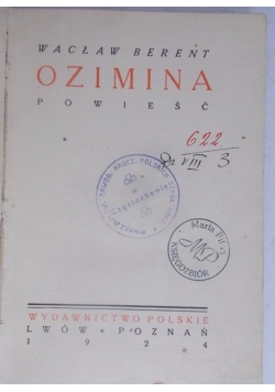 Ozimina, 1924 r.