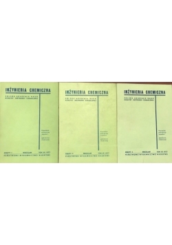 Inżynieria chemiczna,zeszyt 1-3