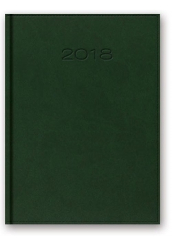Kalendarz 2018 B5 51TB zielony biały