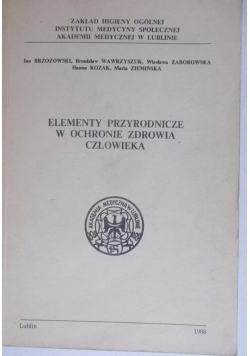 Elementy przyrodnicze w ochronie zdrowia człowieka