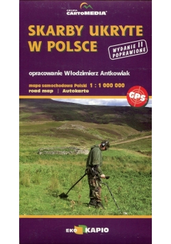 Skarby ukryte w Polsce mapa samochodowa 1:1 000 000