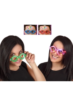 Okulary LED Okrągłe