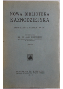 Nowa biblioteka kaznodziejska, 1936 r.
