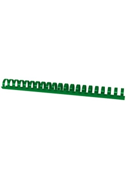 Plastikowe grzbiety do bindowania A4 25mm 50 sztuk zielone