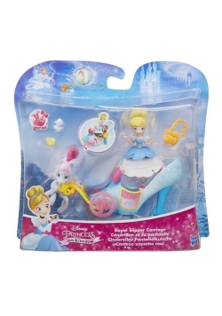 Disney Księżniczki Mini laleczki z pojazdami Royal Slipper Carriage
