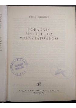 Poradnik Metrologa Warsztatowego