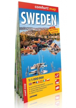 Szwecja Sweden road map 1:1 000 000