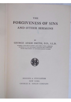 The Forgiveness of sins and other sermons, 1904 r.