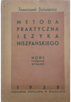 Metoda praktyczna języka hiszpańskiego, 1939 r.