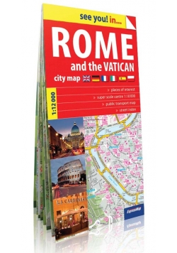 Rome and the Vatican plan miasta 1:12 000