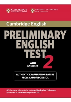 Cambridge Preliminary English Test 2 Student's Book with Answers