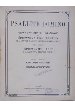 Psallite Domino, 1908 r.