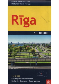 Ryga plan miasta 1: 30 000