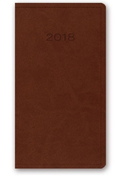 Kalendarz 2018 A6 11TB brązowy