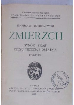 Zmierzch,1923 r.