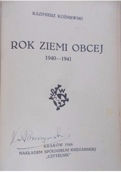 Rok Ziemi Obcej (1940-1941) , 1946 r.