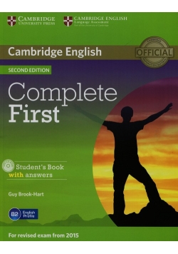 Complete First Student's Book with answers + CD
