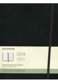 Kalendarz Moleskine 2018 czarny