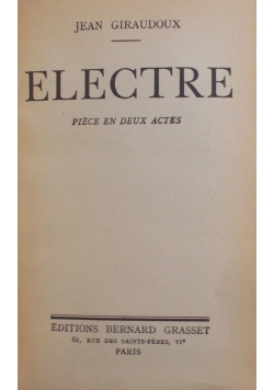 Electre, 1937 r.