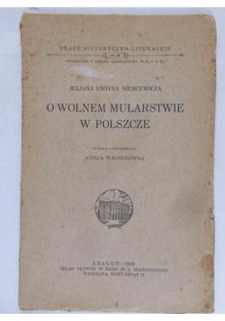 O wolnem mularstwie w Polszcze, 1930 r.