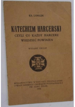 Katechizm harcerski, 1926r.