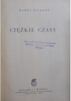 Ciężkie czasy, 1950 r.