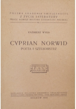 Cyprian Norwid Poeta i sztukmistrz , 1948 r.