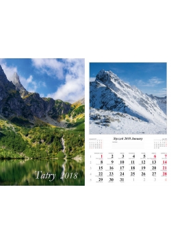 Kalendarz 2018 wieloplanszowy Tatry