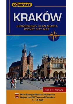 Kraków kieszonkowy plan miasta 1:15 000